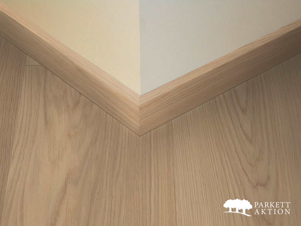 Sockel eiche cube58 echtholz gebürstet weiss matt geölt