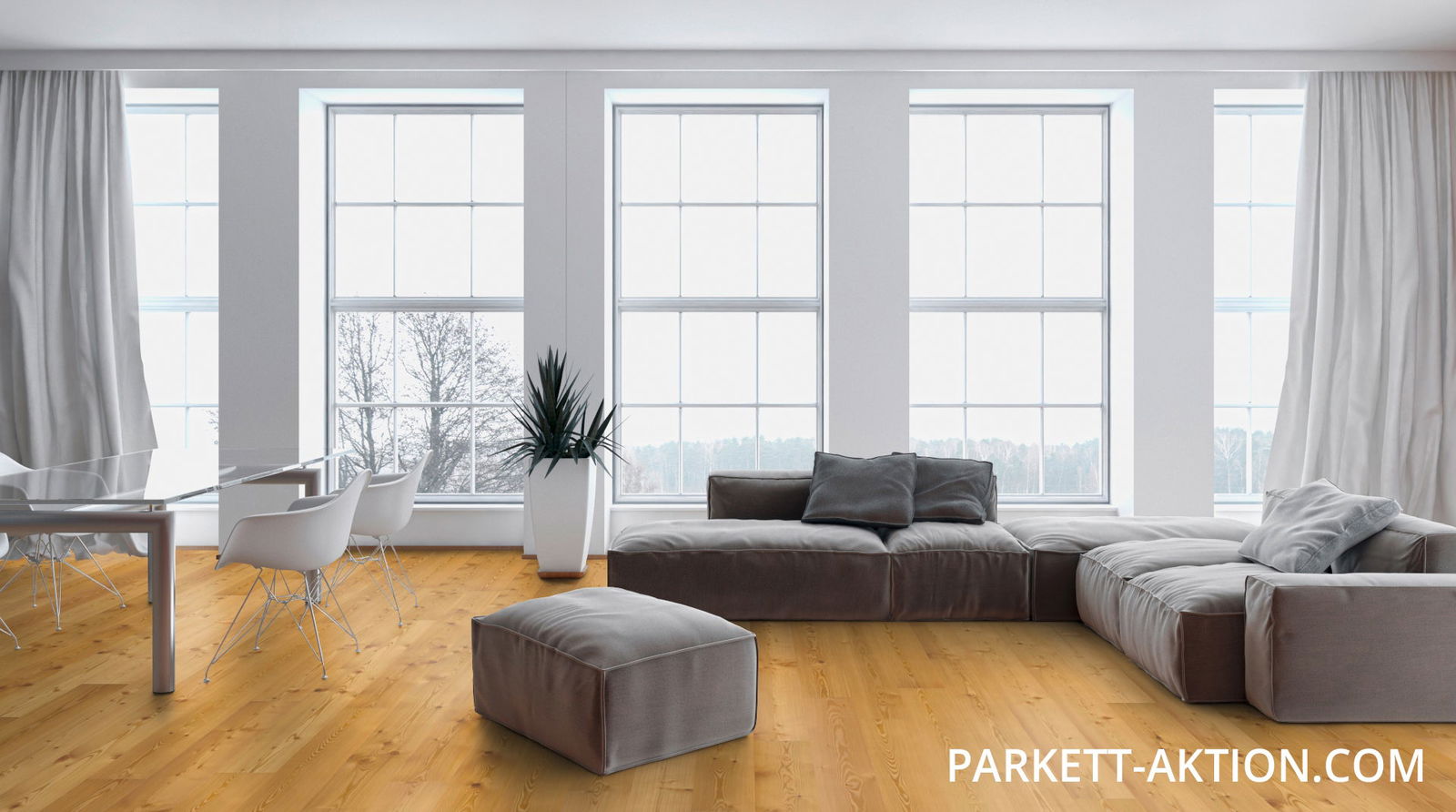 Echtholzparkett Lärche astig rustikal gebürstet natur geölt