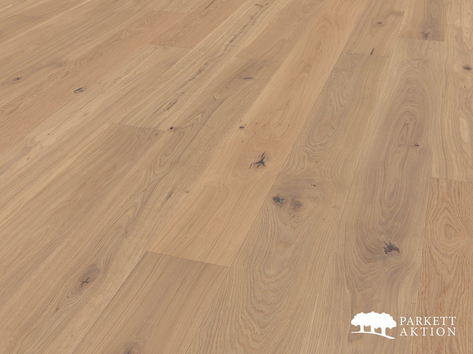 Landhausdielen Eiche hell country gebürstet weiss geölt Klick System