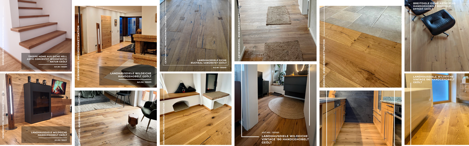 Verschiedene Fotos der Einsendungen für das Gewinnspiel