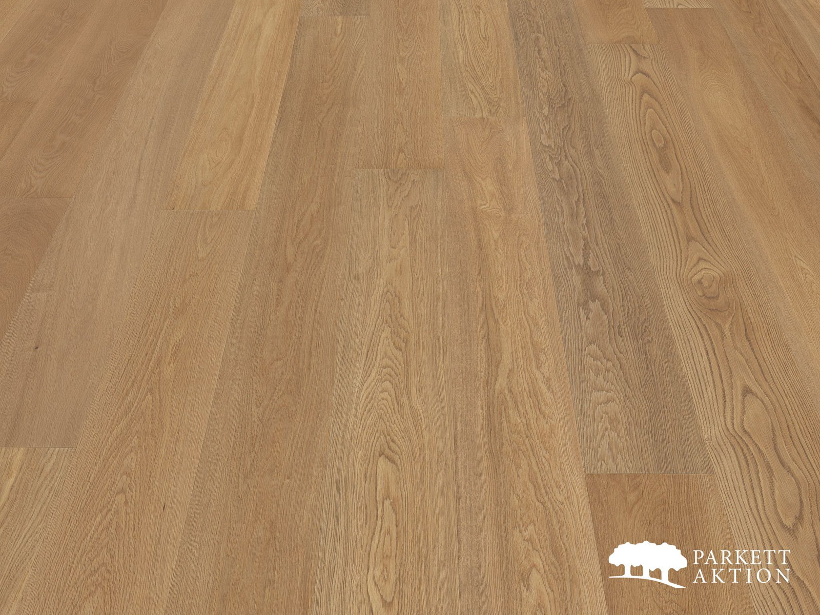 Fußbodenheizung Parkett Eiche Natur gebürstet geölt