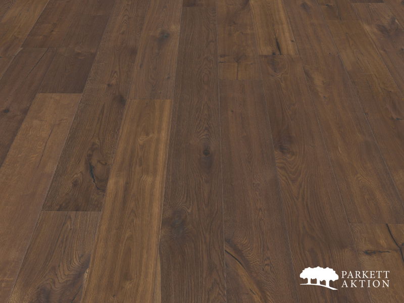 Vintage Diele Eiche handgehobelt geräuchert gebürstet geölt