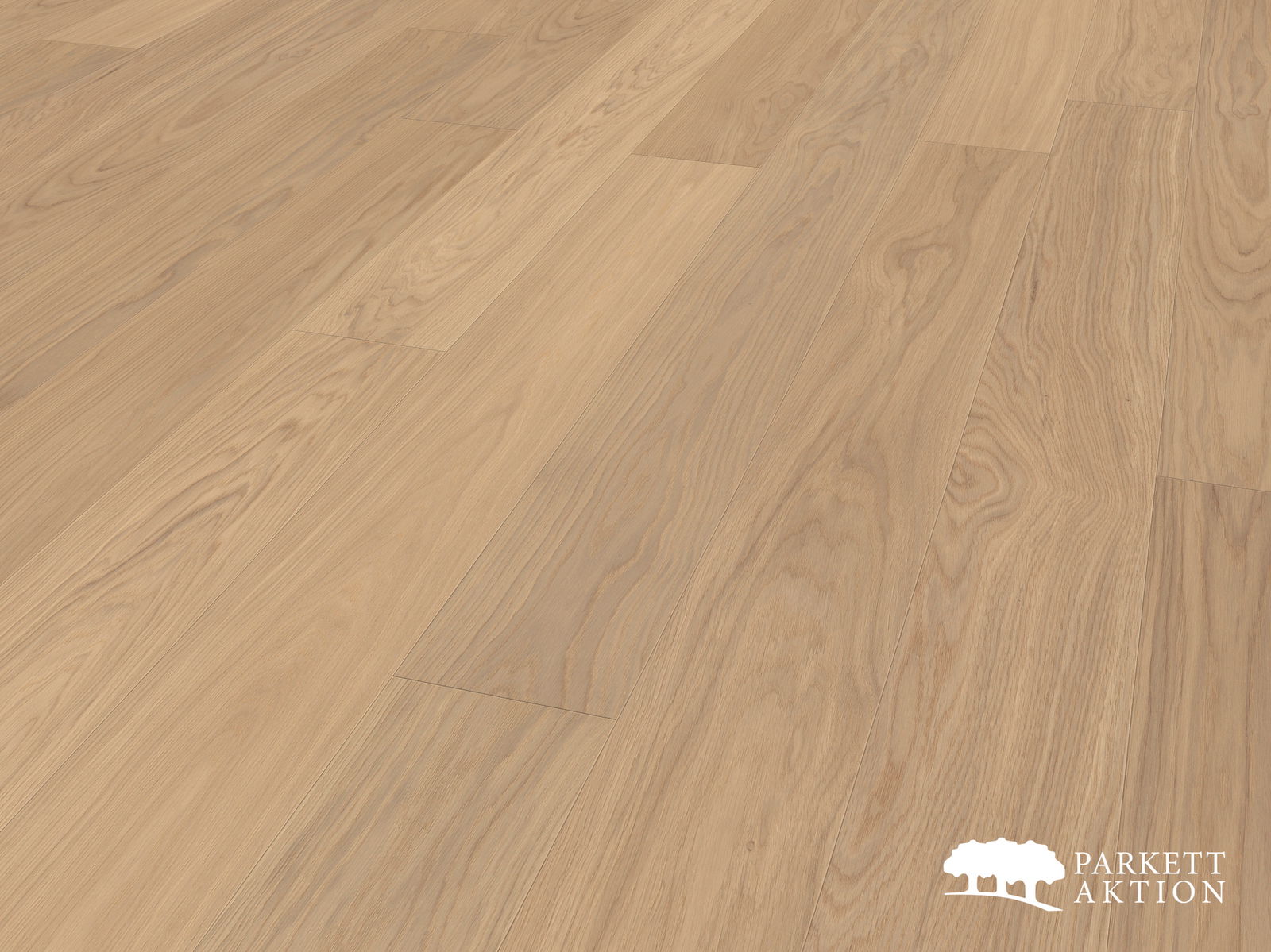 Landhausdiele Eiche select gebürstet weiss geölt