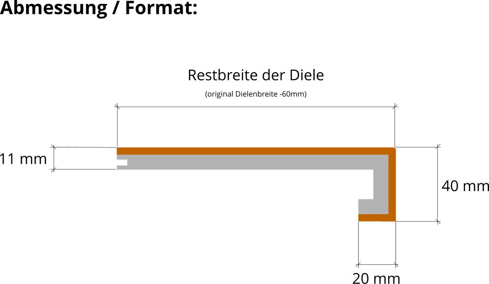 Parkett Treppenkantenprofil "home" zu Artikel 202202 Dünndiele Eiche country plus gebürstet wohnfertig leicht weiss geölt