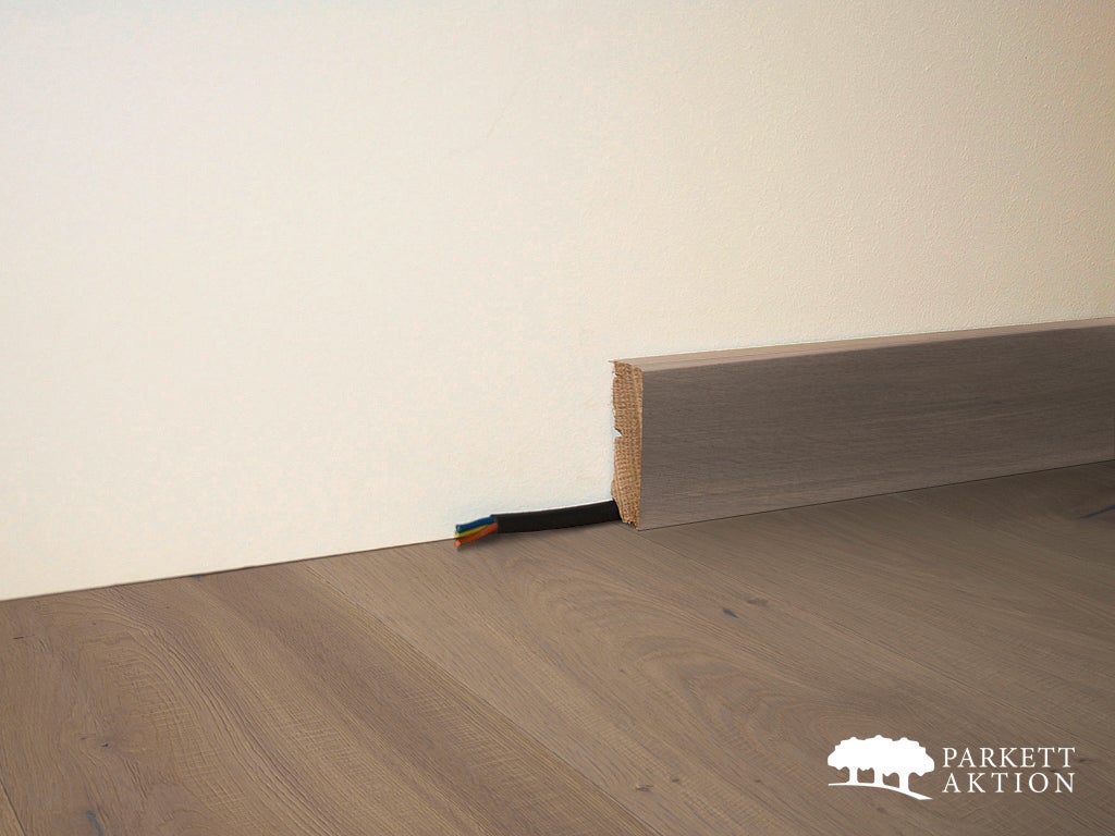 Sockel ckel sockelleisten eiche gebürstet geraeuchert weiss geölt