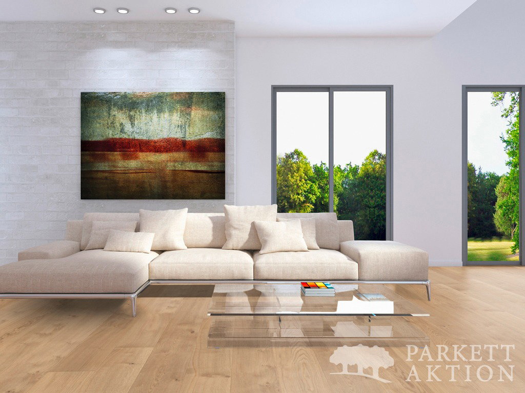 3-Schicht Landhausdiele Eiche astig matt lackiert