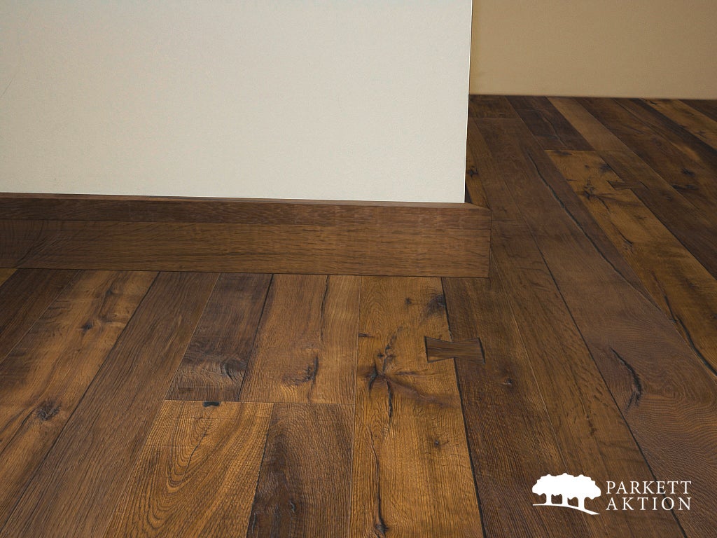 Sockel eiche massiv altholzdesign gebürstet gebuerstet matt geölt