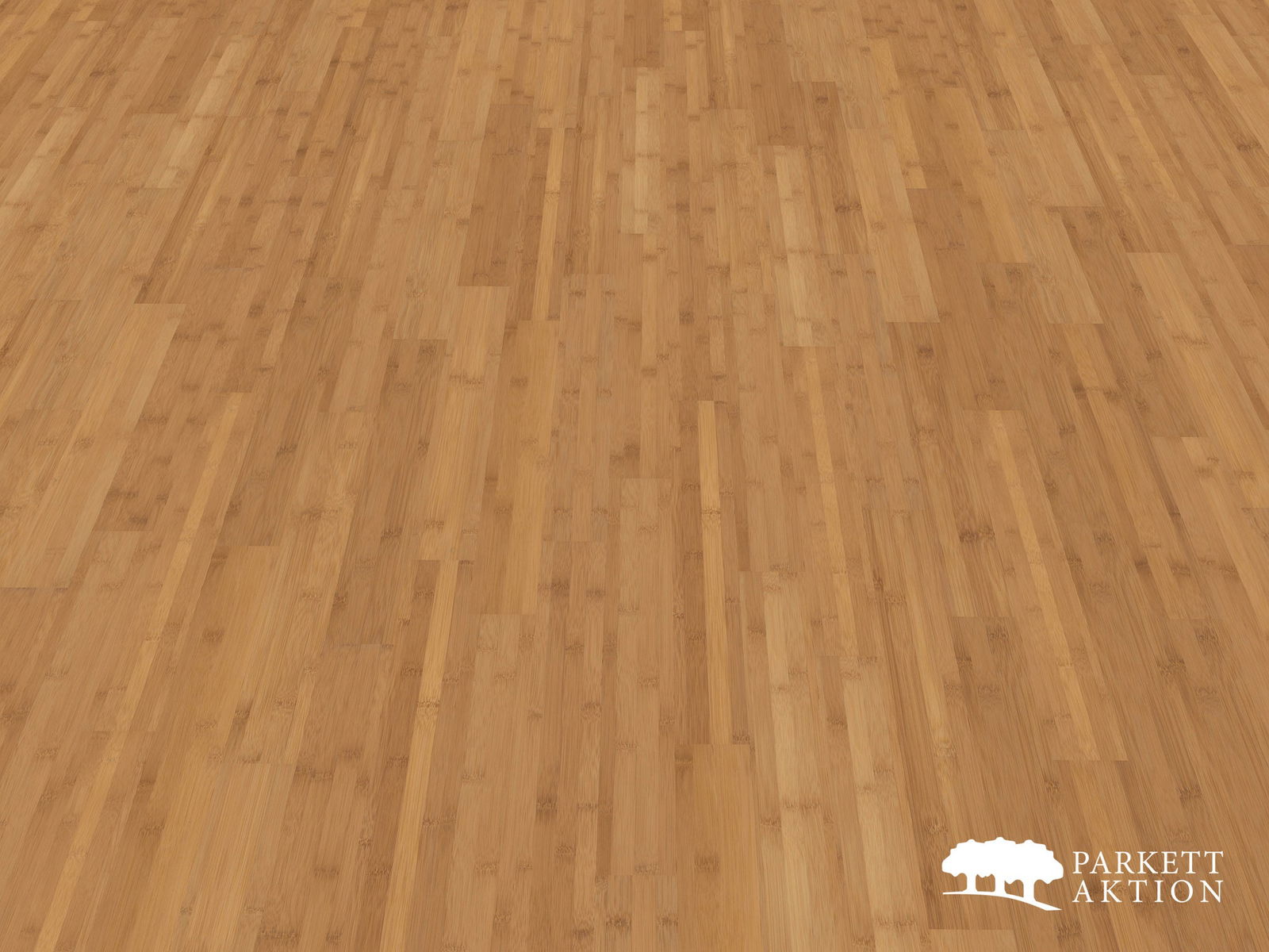 Dünner Parkett Bambus dunkel lackiert für Fußbodenheizung