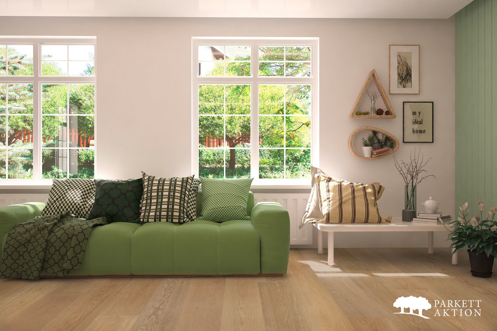 1-Stab Landhausdiele Eiche Natur gebürstet geölt 2-Schicht Fertigparkett