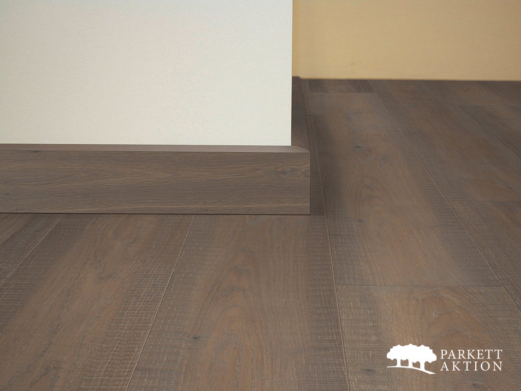 Sockel eiche cube 58 gebürstet braun matt geölt