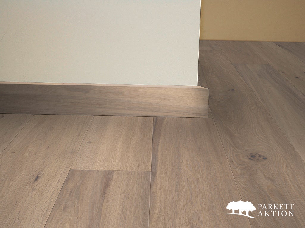 Sockel sockelleisten eiche massiv gebürstet weiss matt geölt