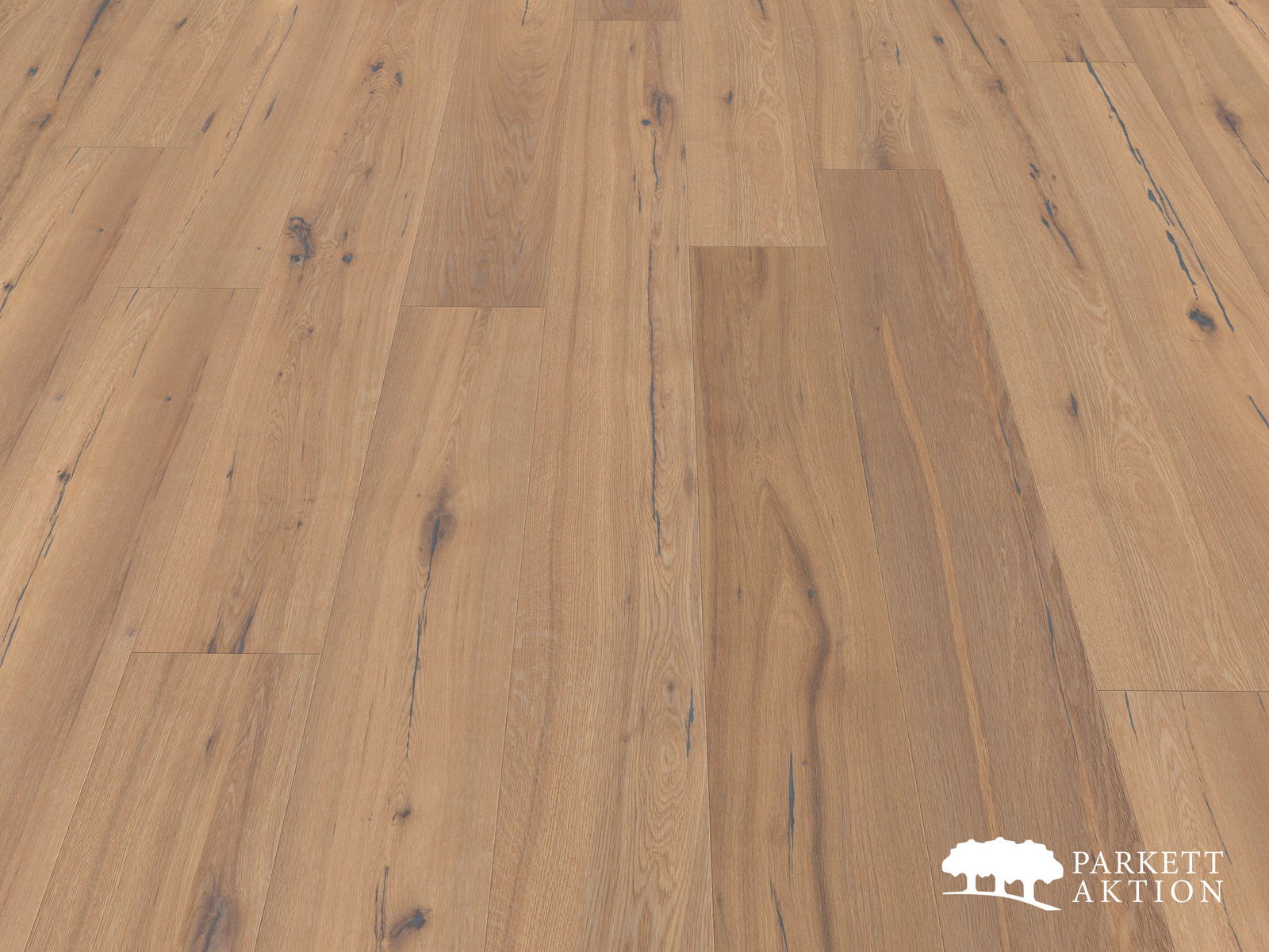 Parkett Landhausdielen Eiche weiss geölt gebürstet rustikal