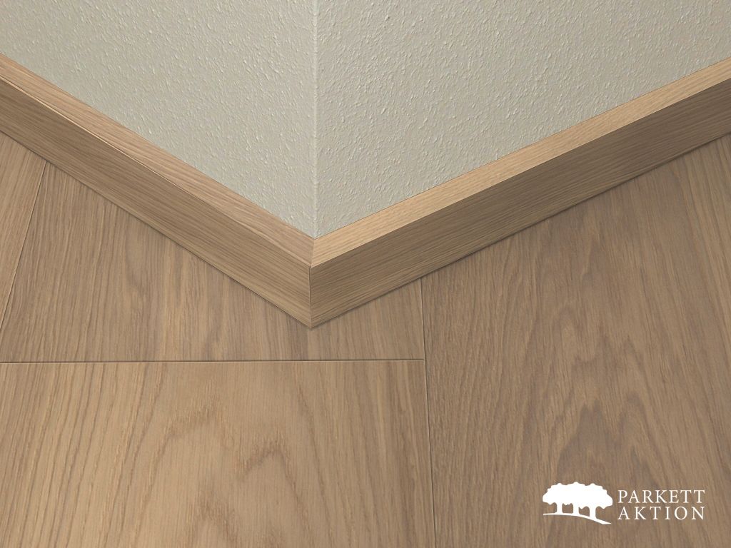 Sockel sockelleisten eiche cube gebürstet furniert weiss geölt