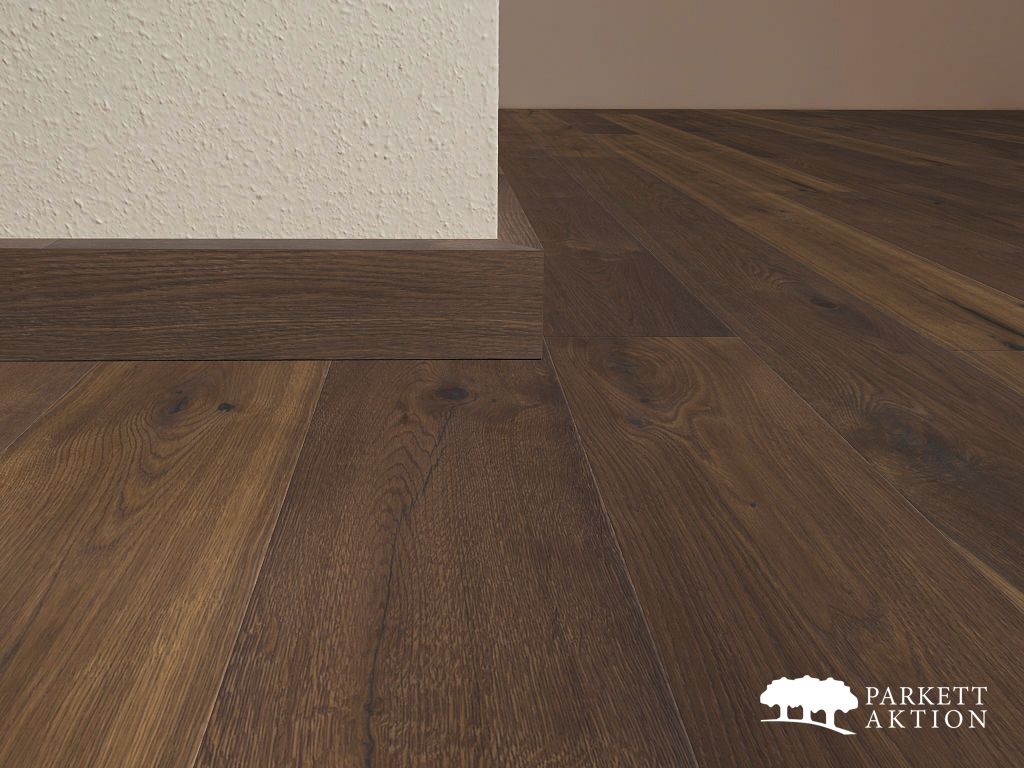 Sockel Eiche cube 40 doppelt gebürstet gebuerstet matt geölt