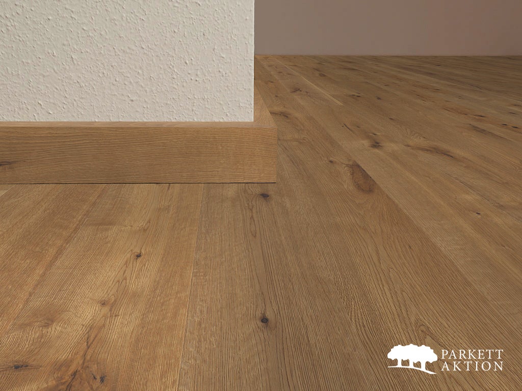 Sockelleisten Eiche cube40 gebürstet geölt Lackiert