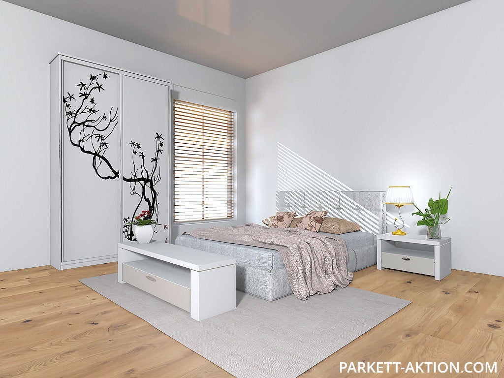 Klickparkett Wildeiche hell gebürstet geölt 150 mm