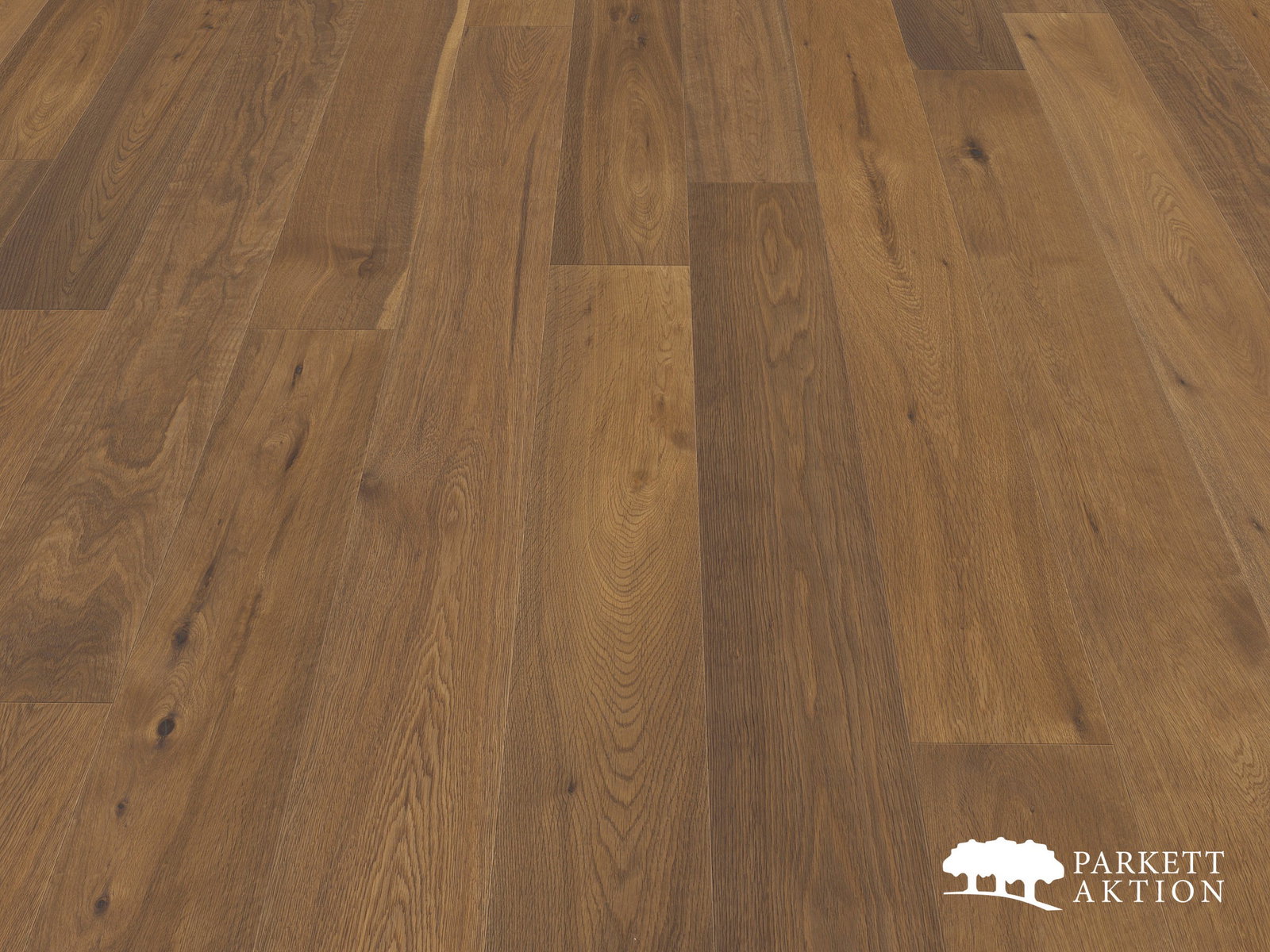 Klickdielen Eiche astig bunt gebürstet geölt