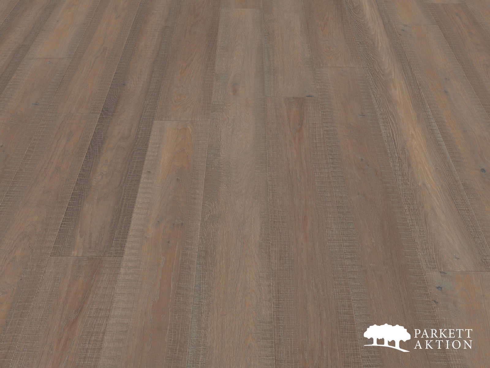 Parkett Eiche Sägerau geräuchert braun geölt