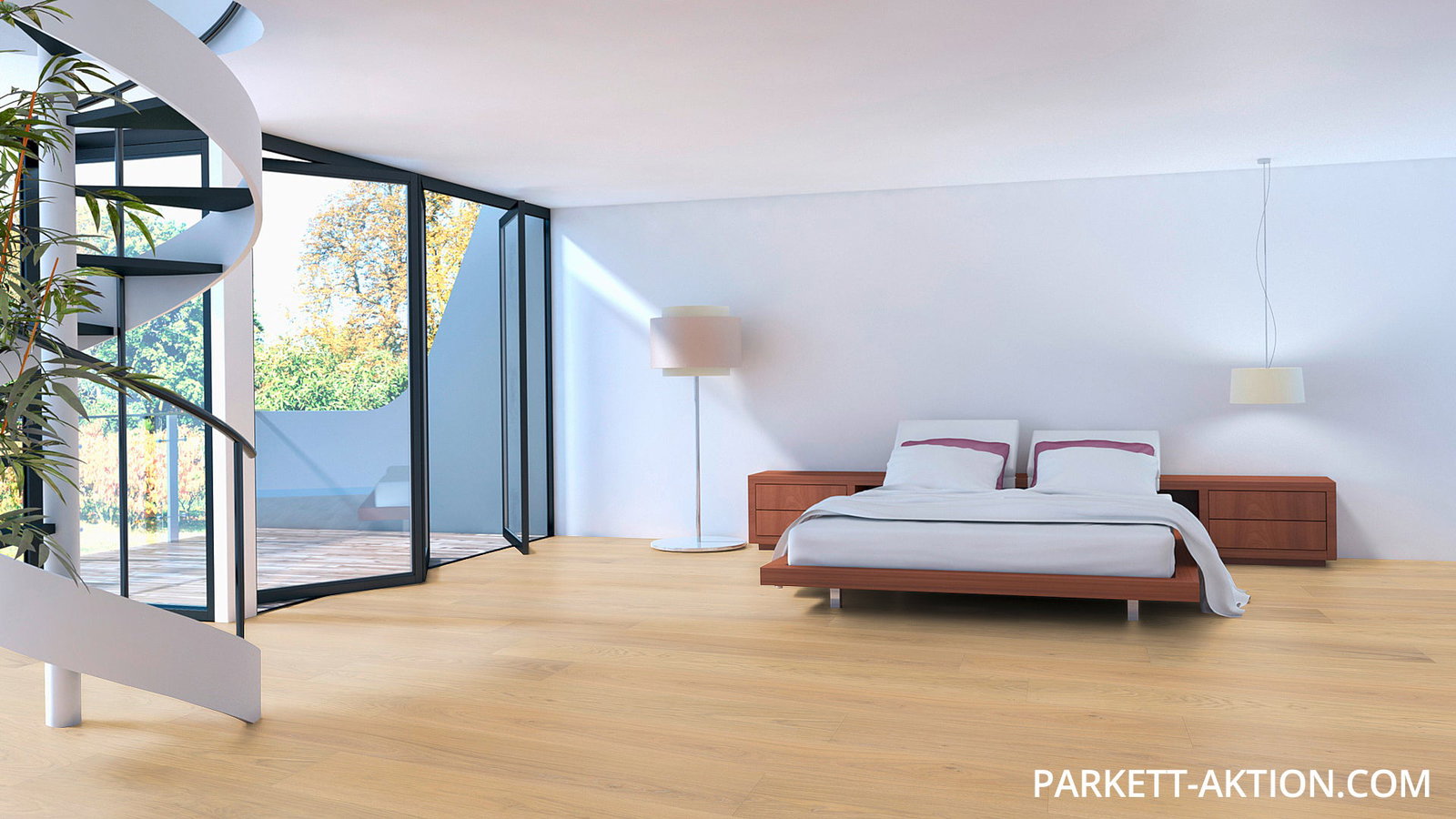 Parkett Diele Eiche selection Natur gebürstet weiss geölt