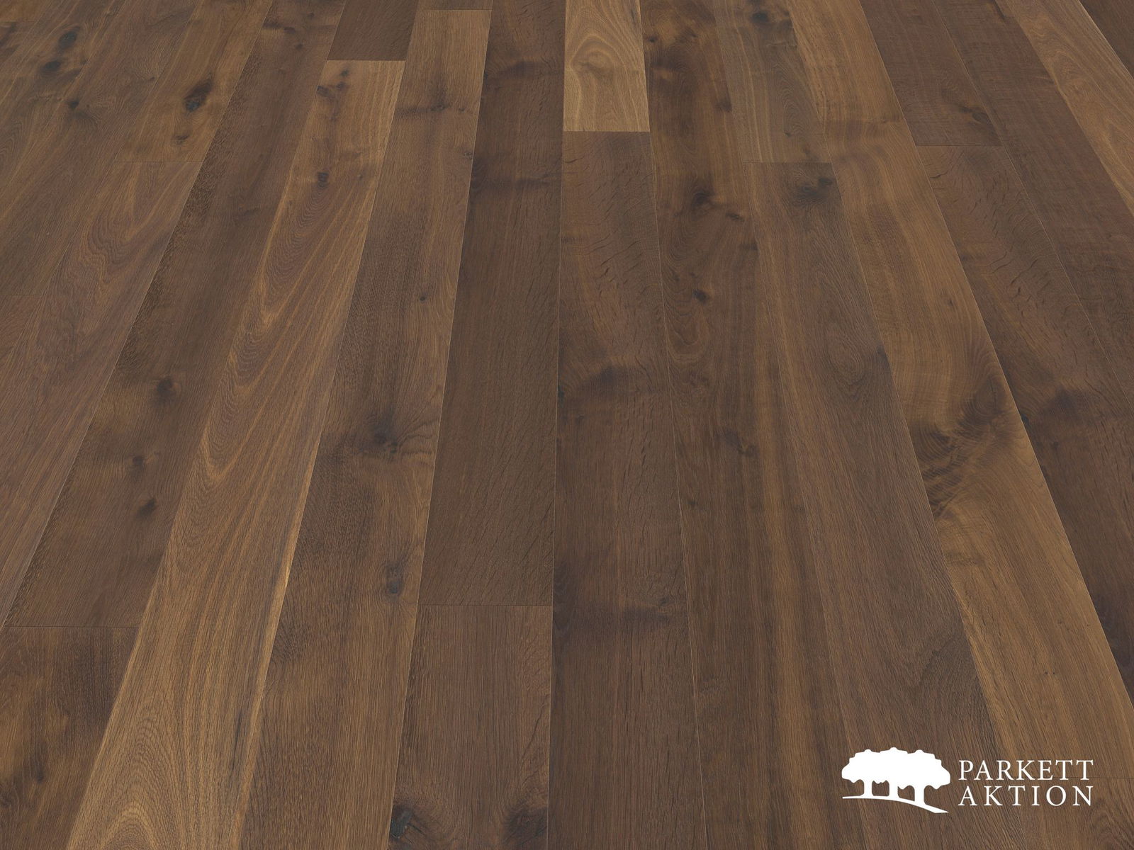 2-Schicht Parkett Dielen Eiche geräuchert geölt