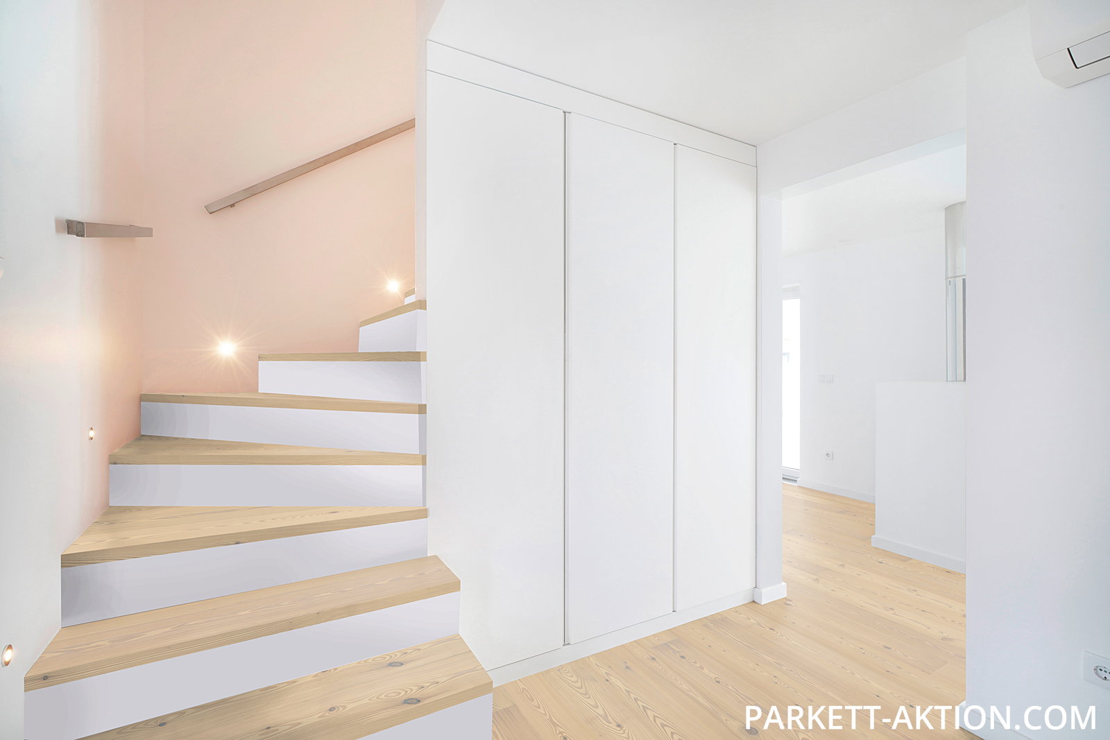 Parket Treppen Profil u home 190155 gebürstet astig weiss geölt