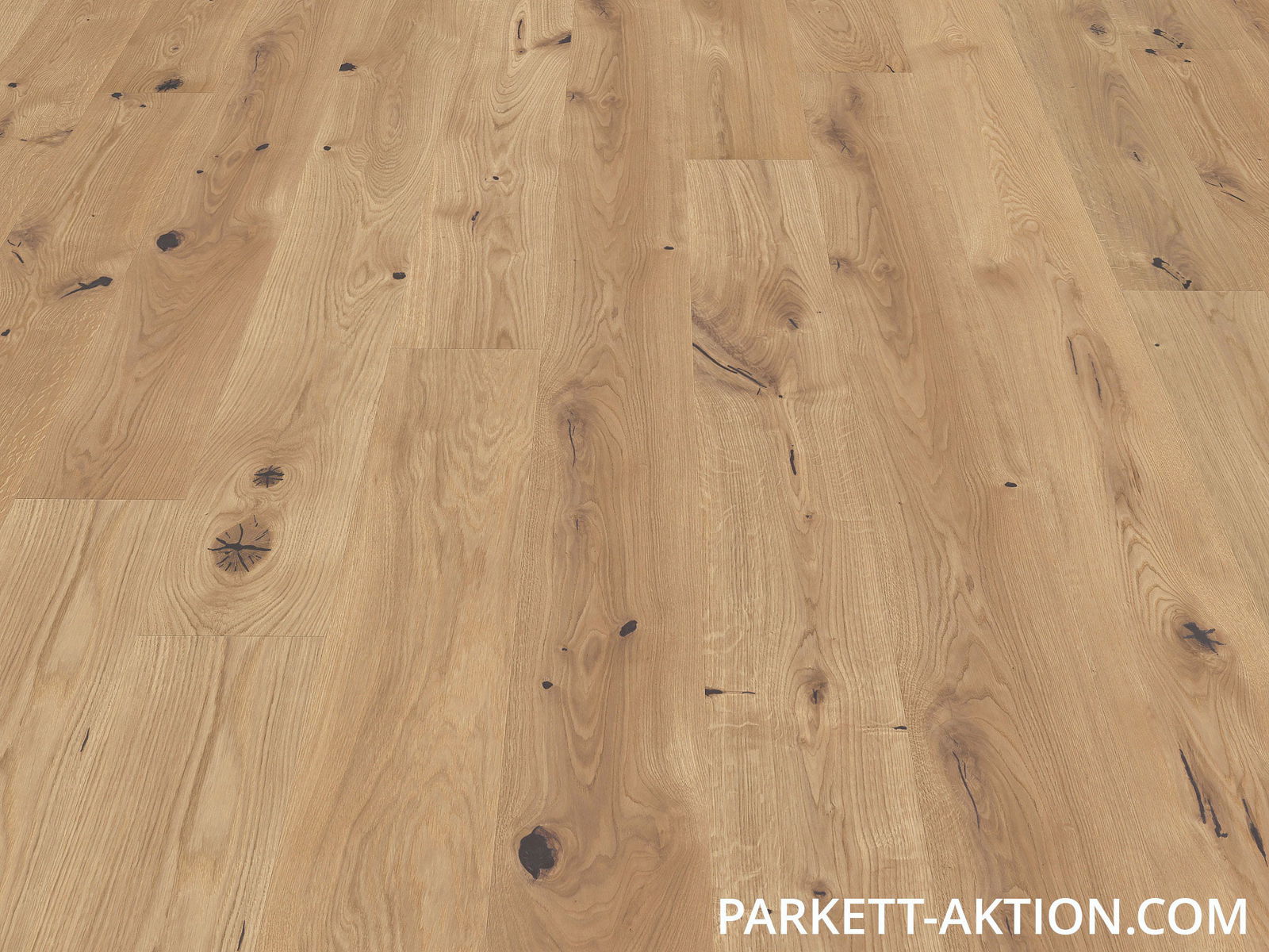 Parkett Landhausdielen hell Wildeiche geölt gebürstet mit Klick System