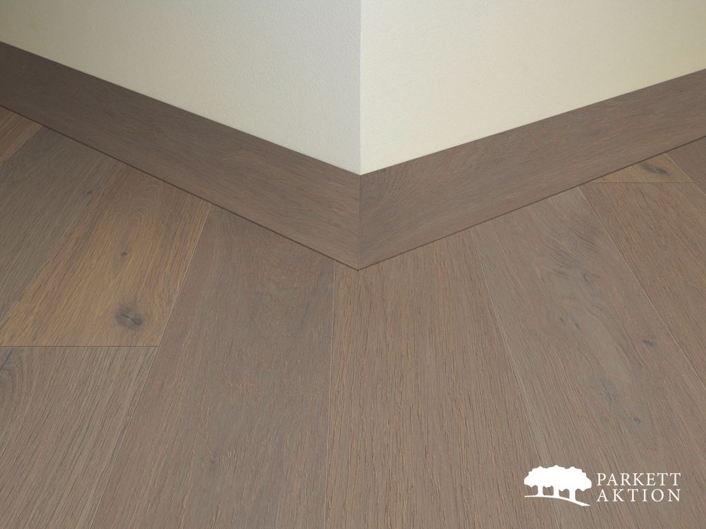 Zierleiste Eiche neuburger gebürstet geölt Weiss