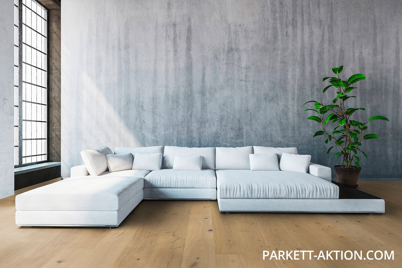 Echtholz Klick Parkett XL Eiche Rohholz Effekt gebürstet geölt