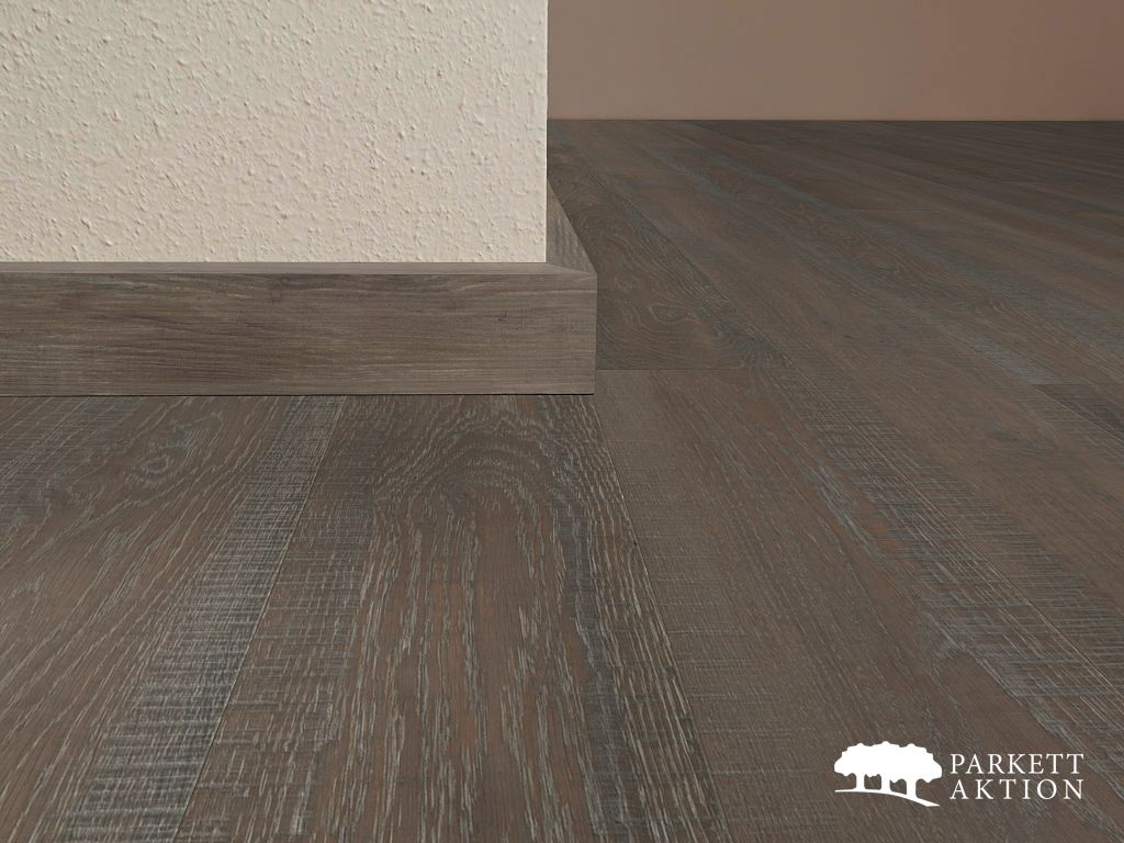 Sockel eiche cube 40 gebürstet grau matt geölt