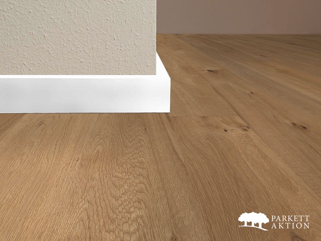 Sockelleisten Weiss cube gebürstet geölt Lackiert