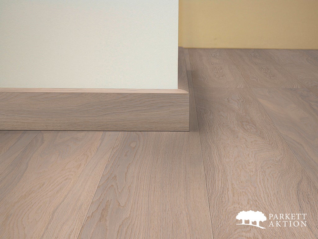 Sockel eiche cube 58 gebürstet weiss matt geölt