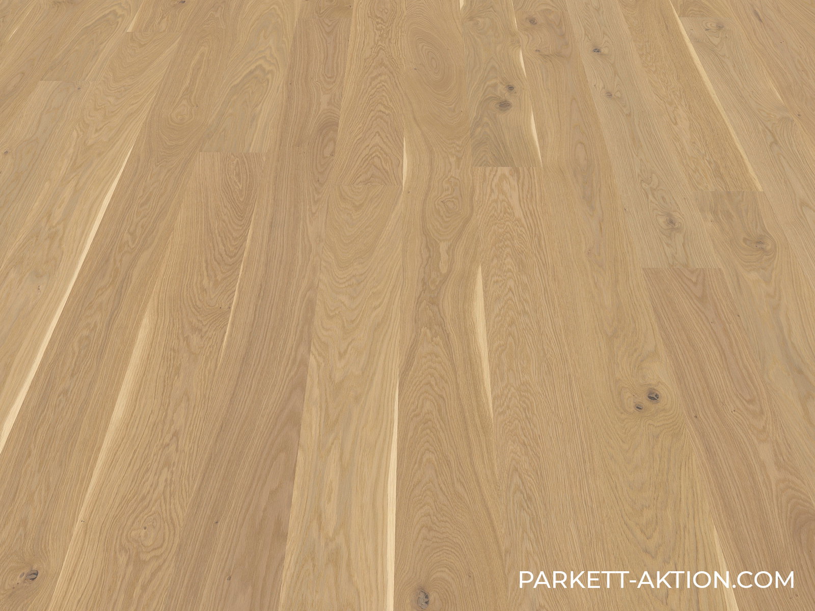 Parkett Dielen Eiche hell astig markant weiss geölt gebürstet mit Klick System
