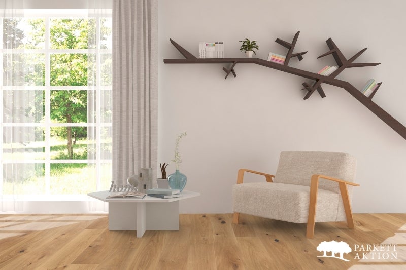 Landhausdiele Eiche Country lackiert mit Klick System