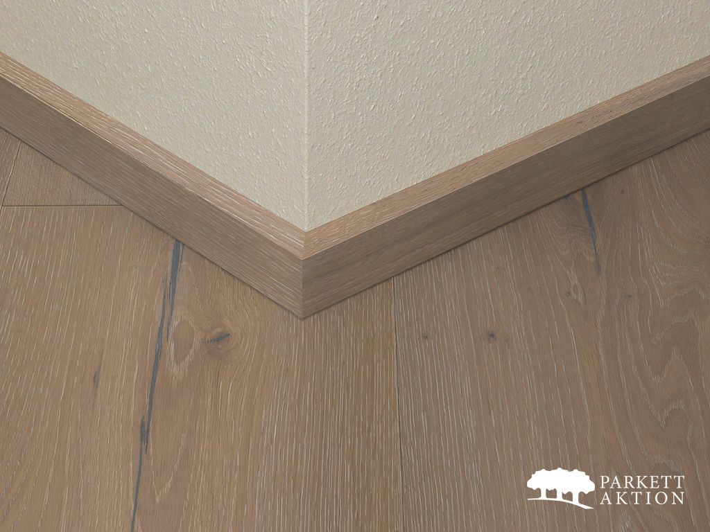 Sockel Eiche cube 40 furniert gebürstet gebuerstet weisse geölt