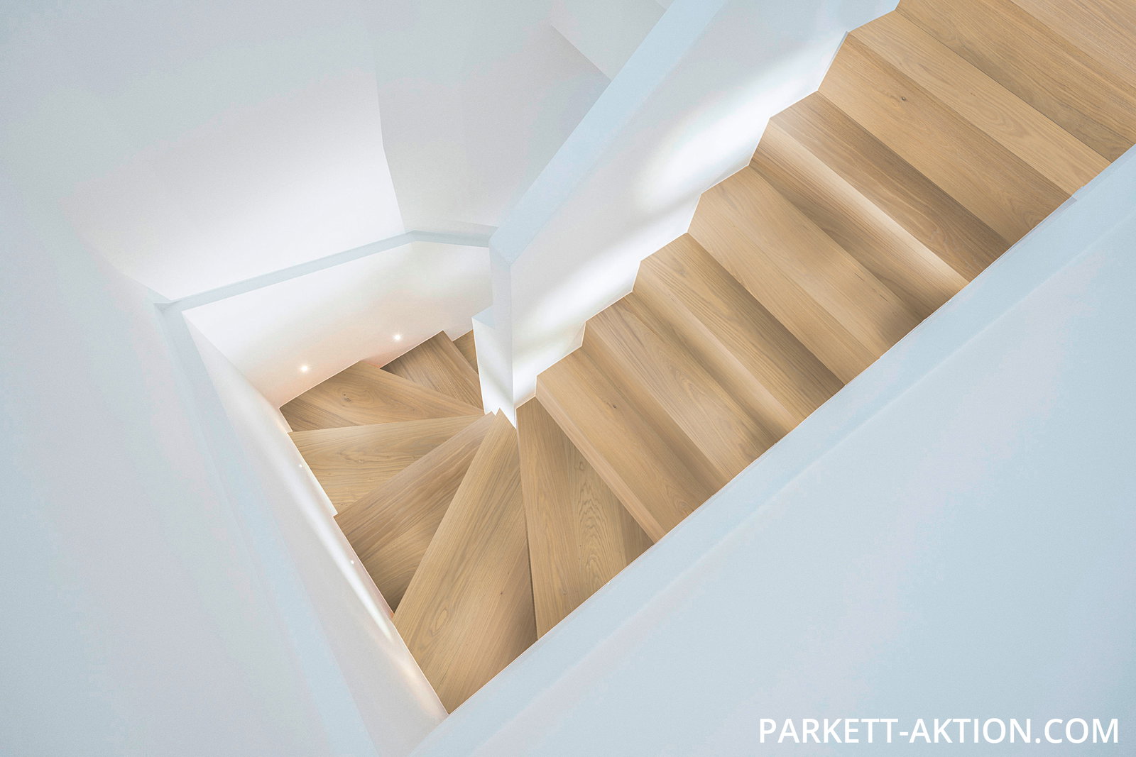 Parket Treppen Profil l modern 110142 gebürstet natur weiss geölt