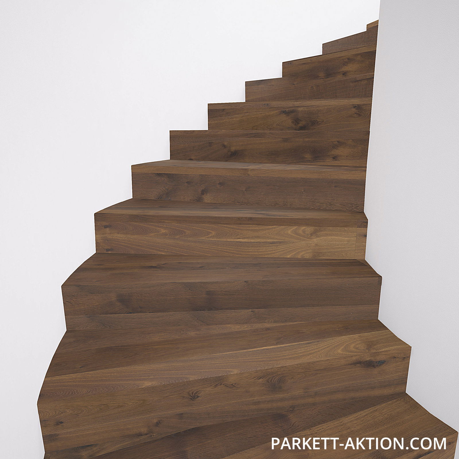 Parket Treppenkanten modern original parkettboden gebürstet natur geoelt geölt