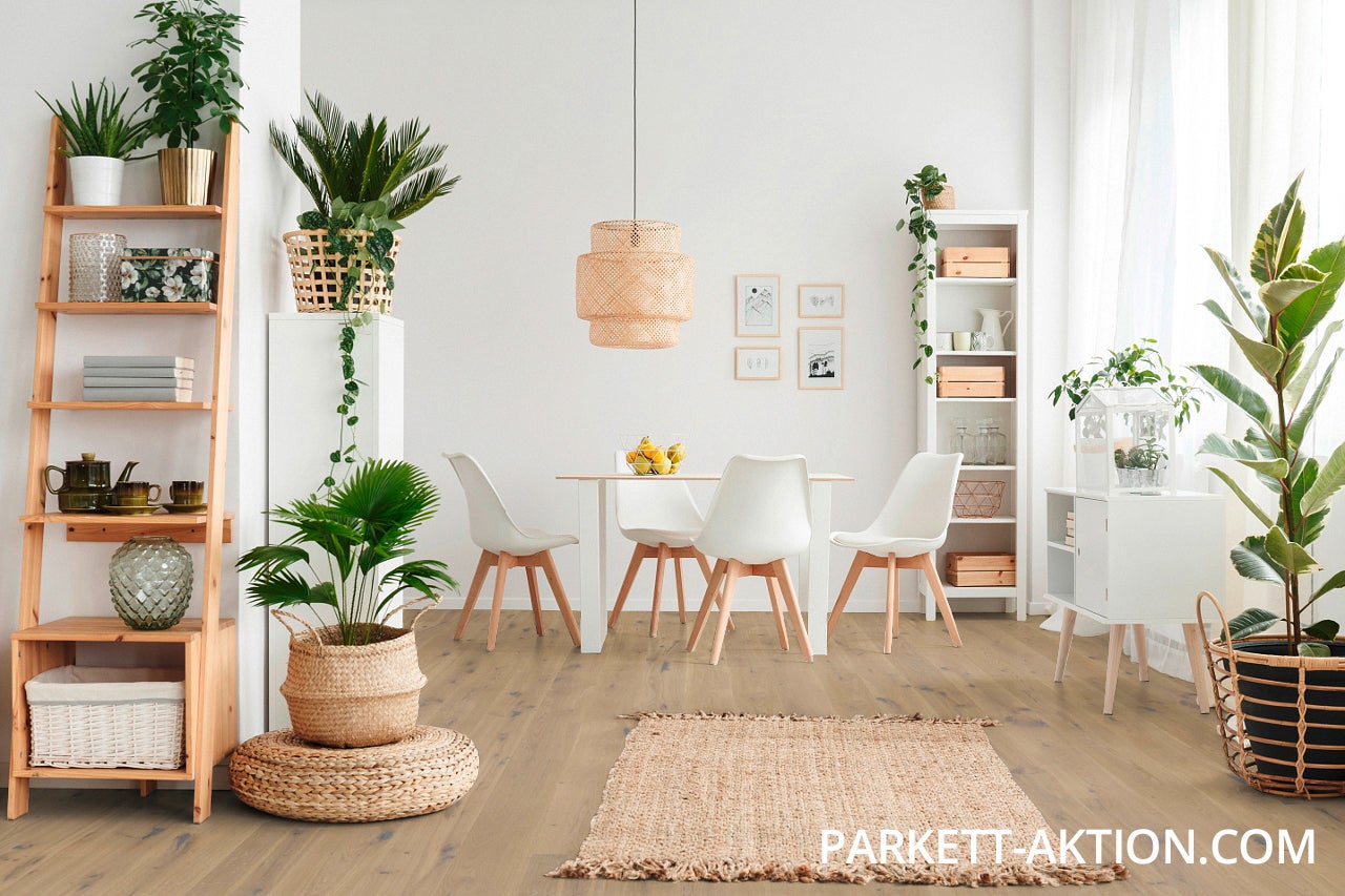 Landhausdiele Eiche Comfort gebürstet weiss geölt