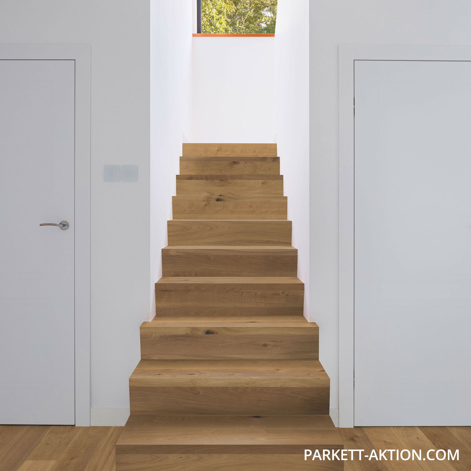 Parket ett- parkett treppenkanten gebürstet original parkettboden geölt