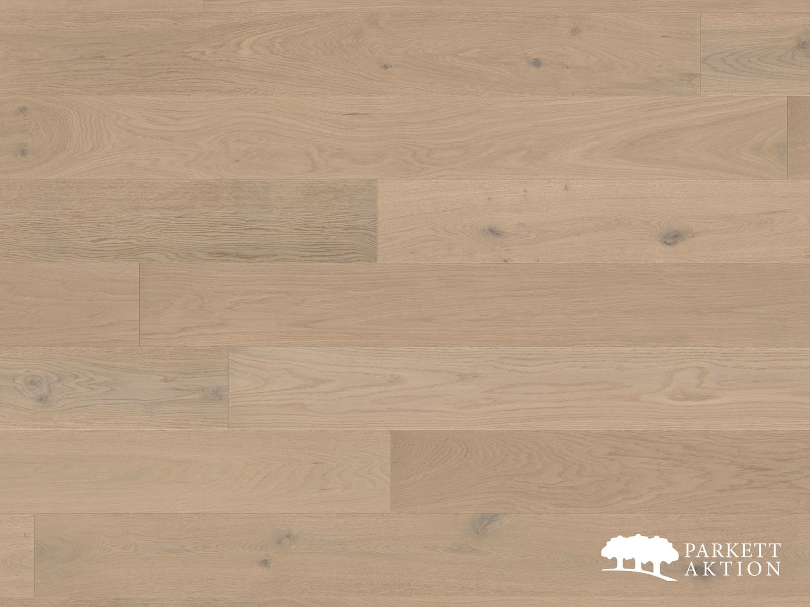 Landhausdiele Eiche astig markant edelweiss matt lackiert