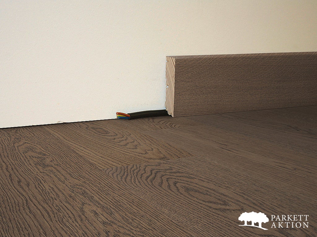 Sockelleisten Eiche dunkel gebürstet geölt Furniert