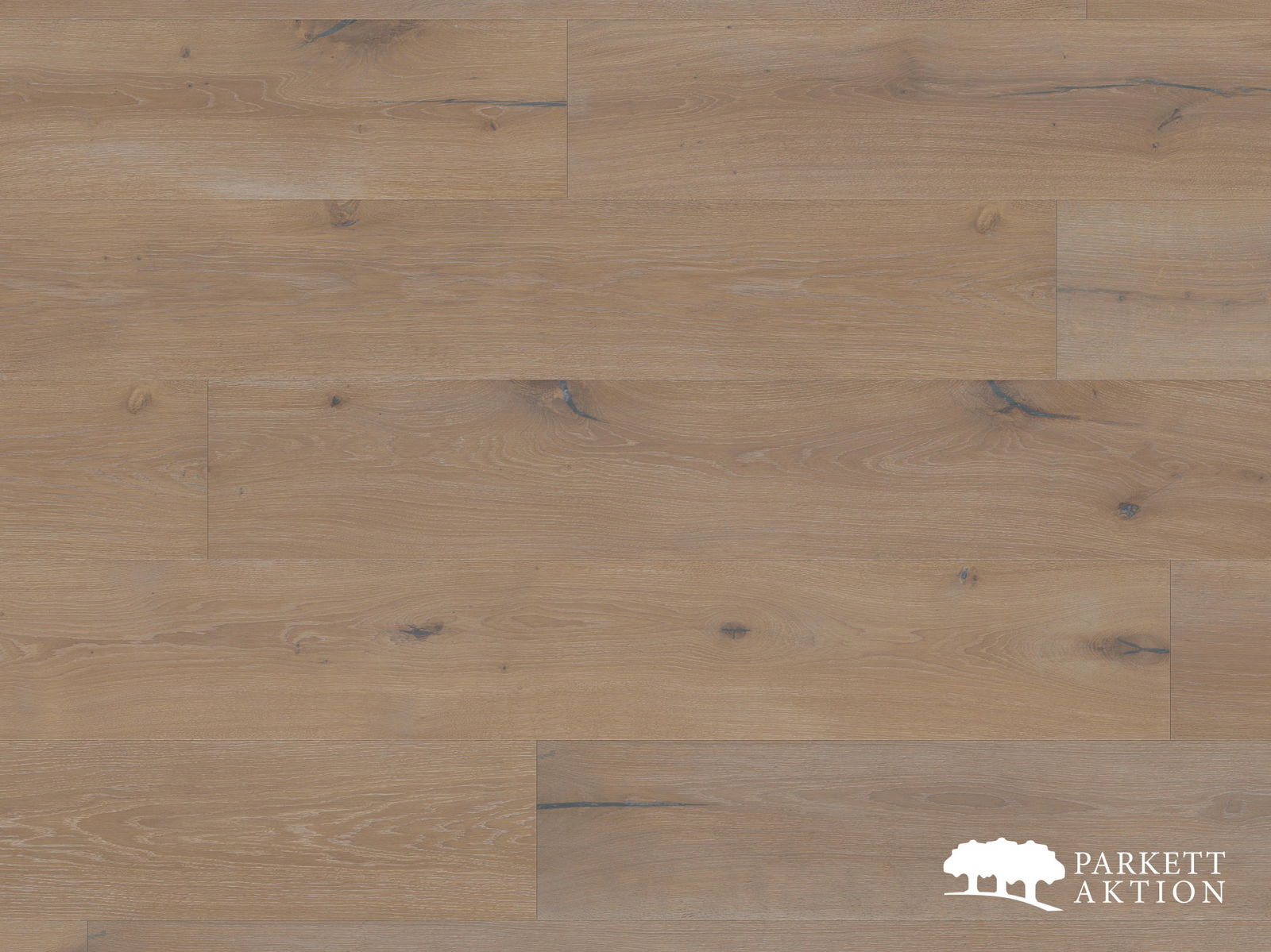 Breitdiele Eiche country geräuchert gebürstet weiss geölt mit Klick Verbindung