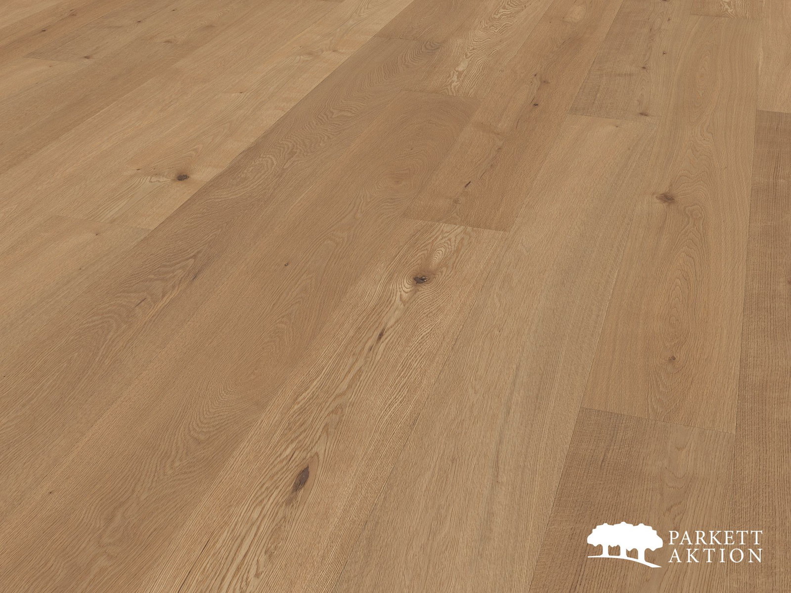 Parkett Landhausdiele Eiche astig markant gebürstet extra matt lackiert