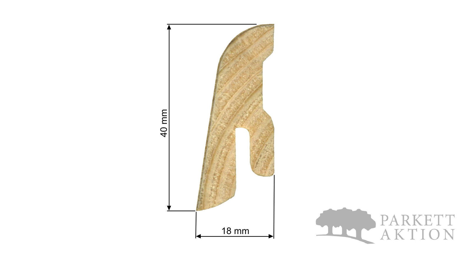 Sockelleisten Räuchereiche furniert dunkelbraun matt lackiert