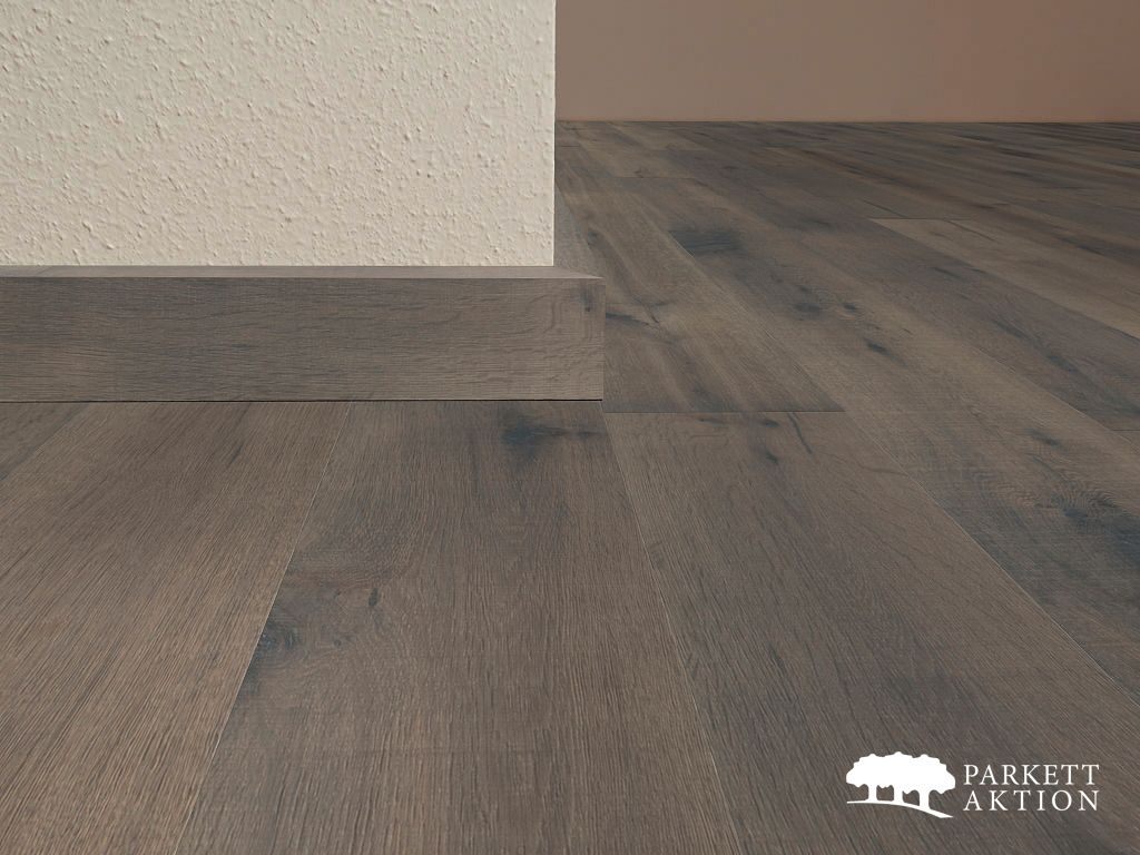 Sockel sockelleisten eiche cube gebürstet grau matt geölt