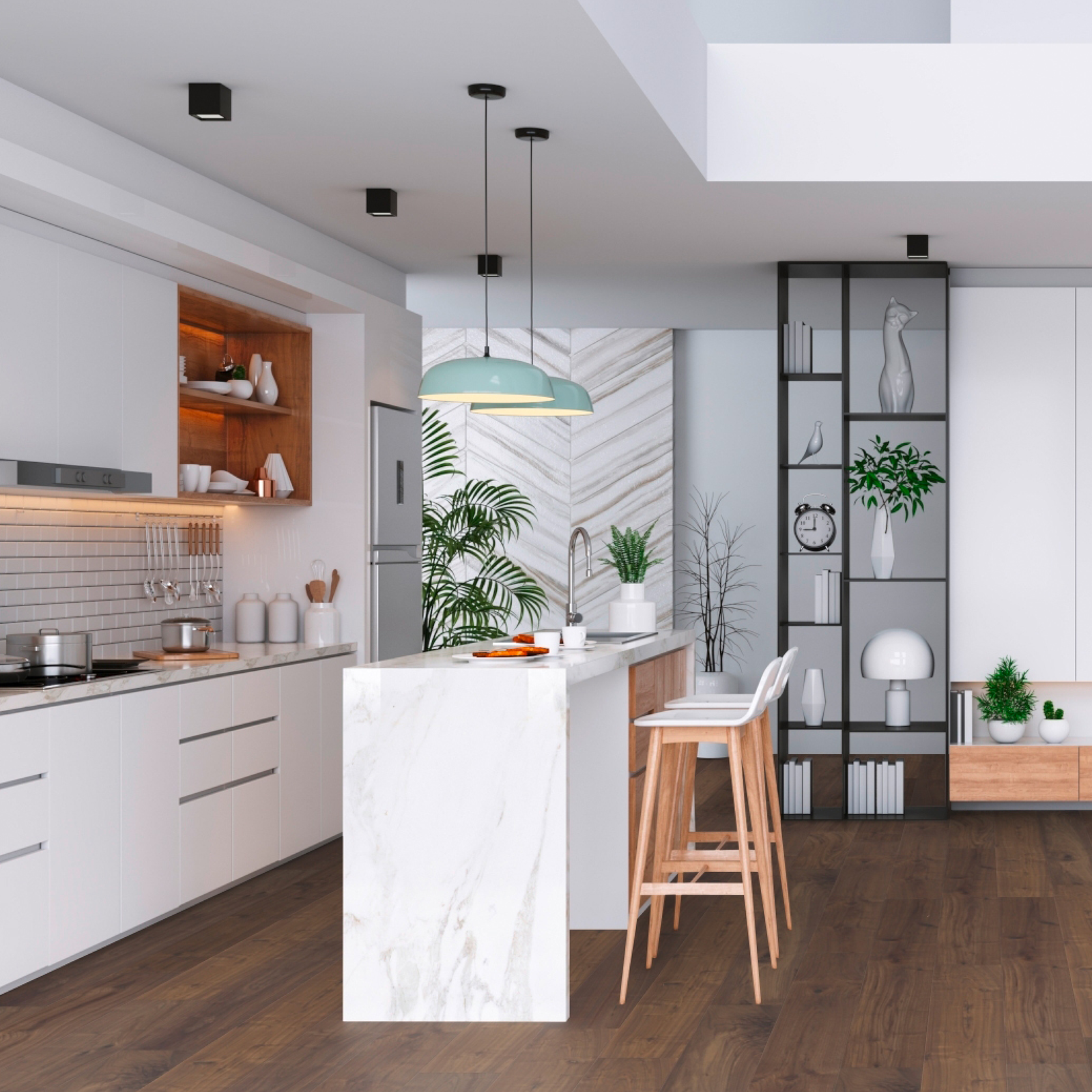 Parkettnutzung Küche