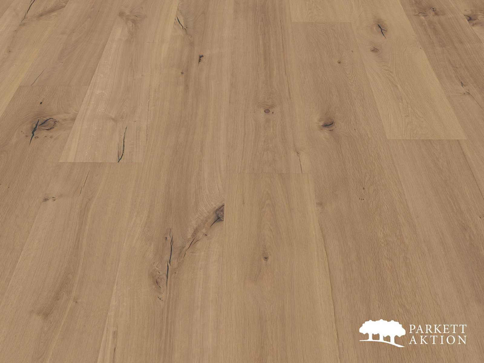 Gutsboden Eiche country handgehobelt geölt in Rohholzoptik