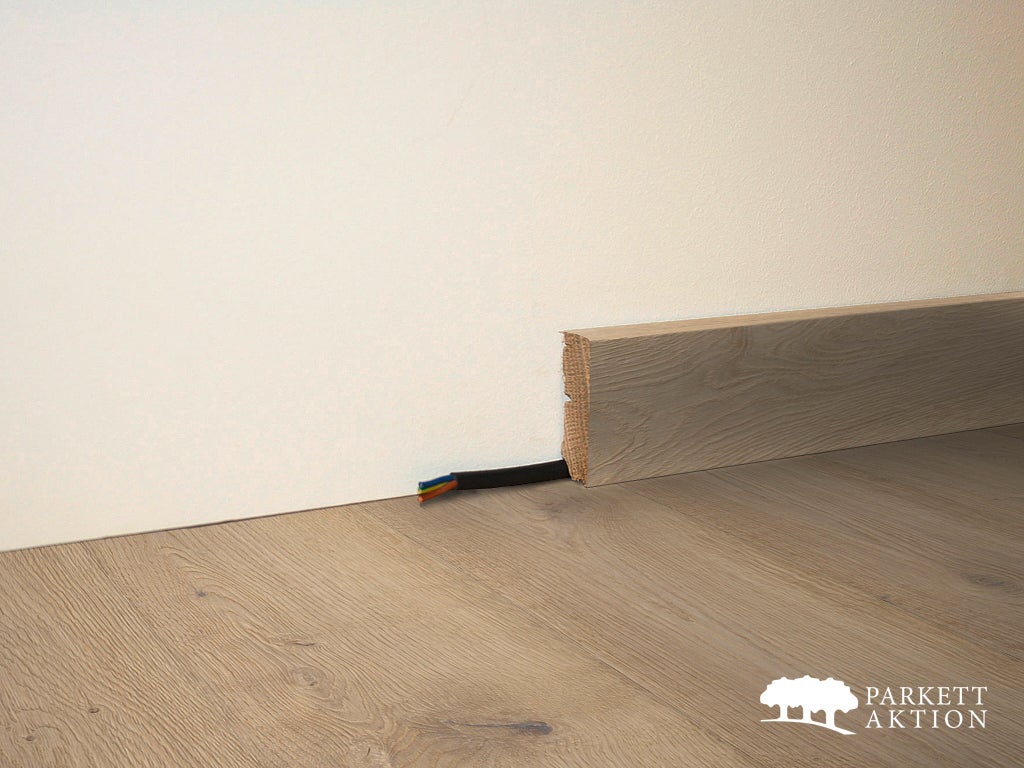 Sockel kell sockelleisten eiche gebürstet weiss stark geölt