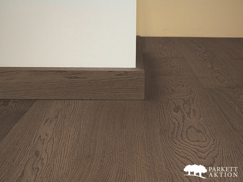 Sockel eiche cube 58 gebürstet braun matt geölt