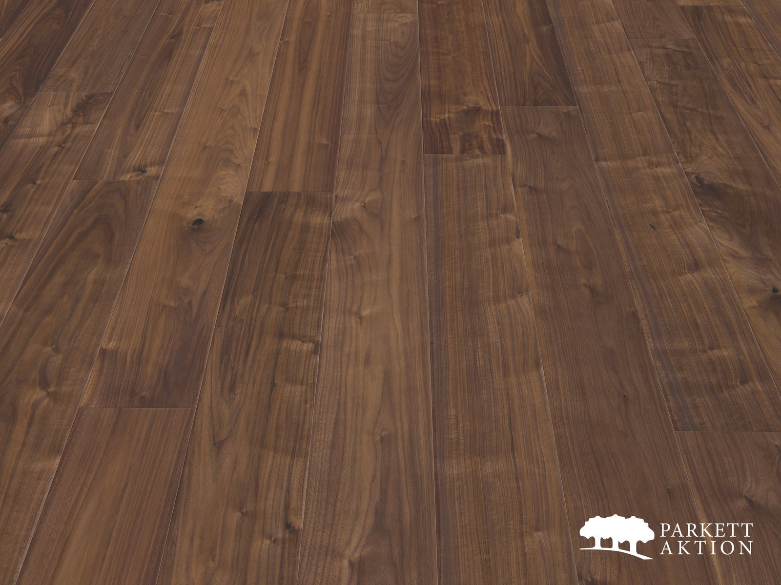 Vintage Diele Nussbaum handgehobelt geölt