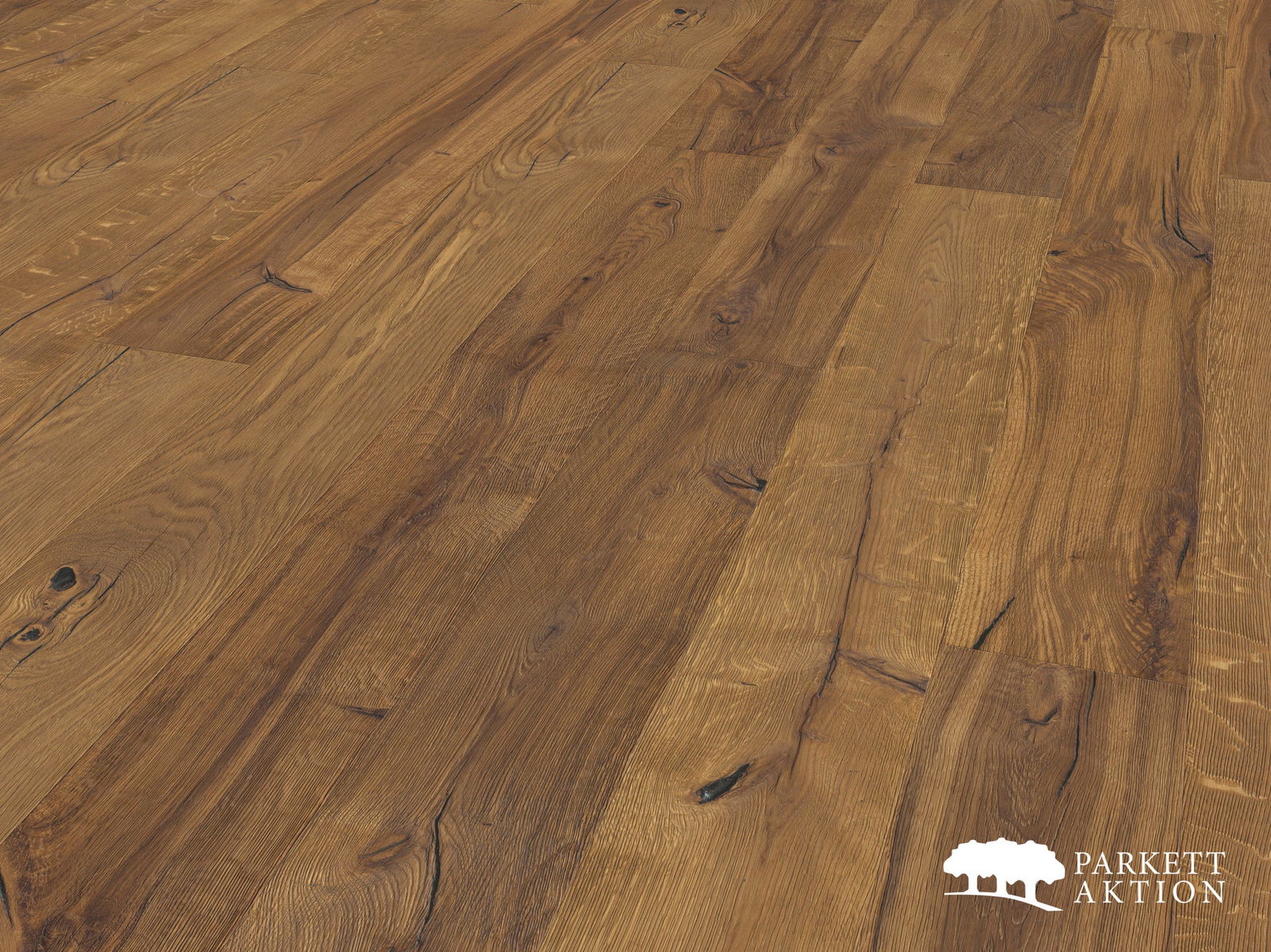 Altholzparkett Eiche antikbraun geräuchert geölt